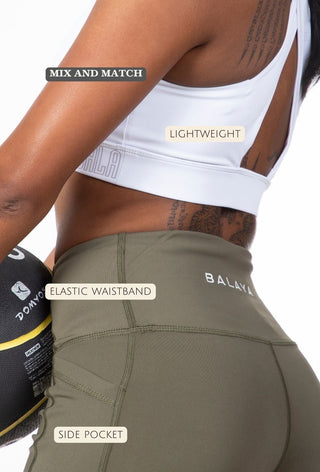 Shakthi Sports Bra - White